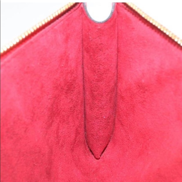 Authentic Louis Vuitton Red Epi Pouchette - Picture 10 of 11
